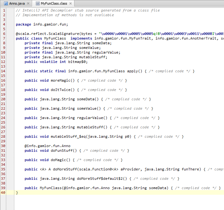Java lang void. Private java. Private class java. Parsekit_compile_String.