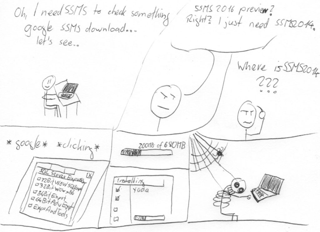I'll have lunch till you're SSMS install is done.