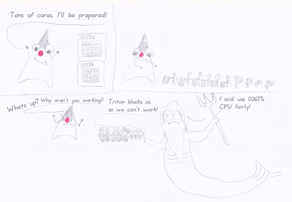 Triton isn`t a fun guy!